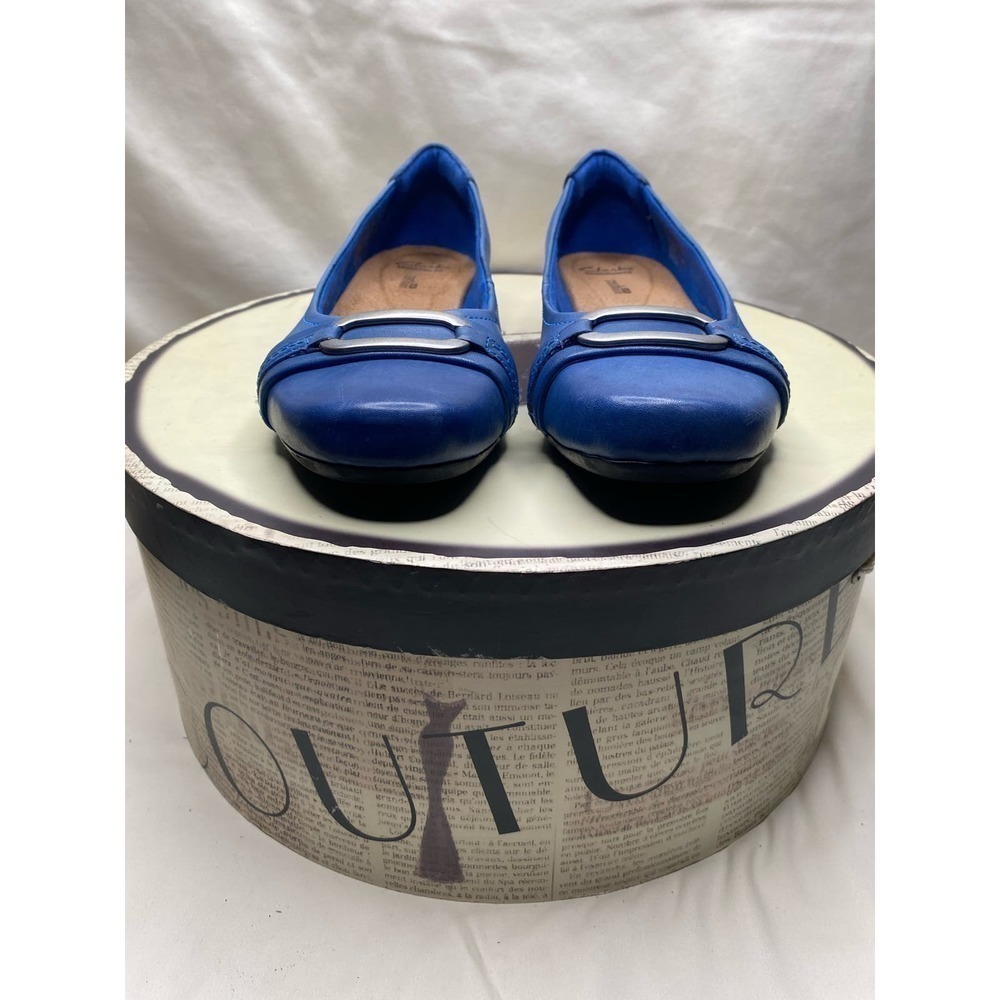 Clarks wedge soft cushion slip ons